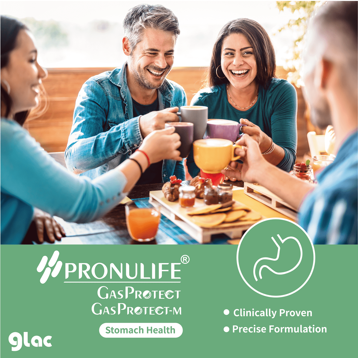PRONULIFE® GasProtect - Clinically Proven Probiotic Blend for Stomach Health