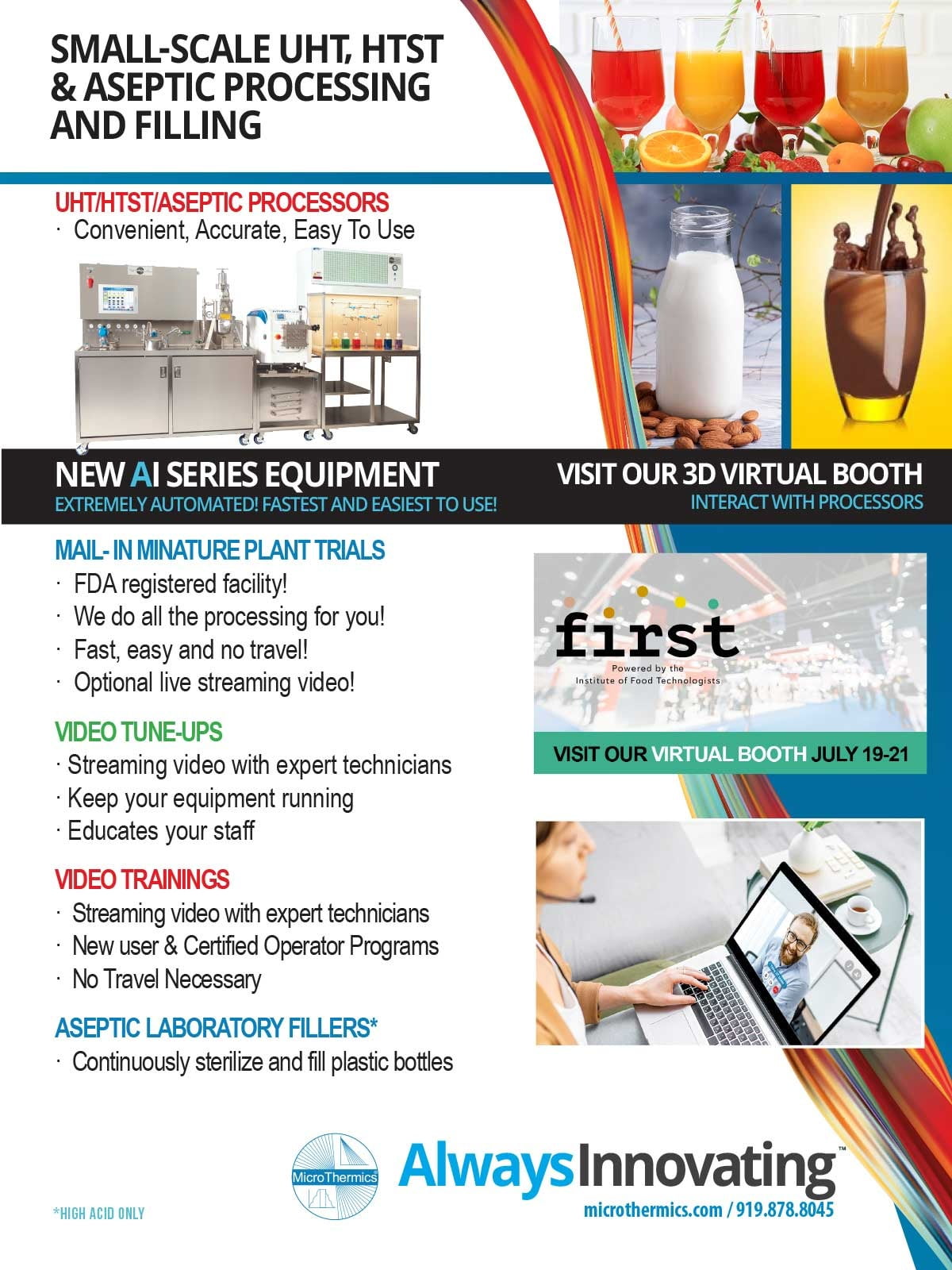 MicroThermics Presenting at IFT FIRST