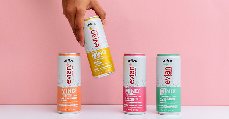 Evian launches enhanced sparkling water to combat energy slumps