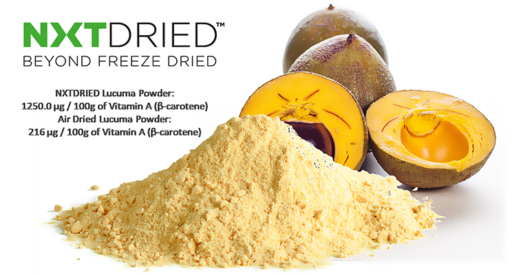 Unique lucuma powder from NXTDRIED