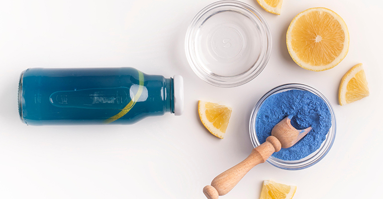 Natural ingredients for a true-blue hue