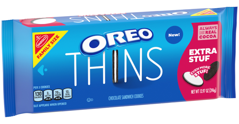 Mondelez introduces Extra Stuf Oreo thins
