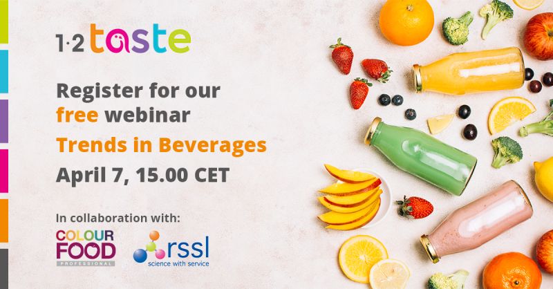 April 7th: Webinar about what's new in the Beverage Industry