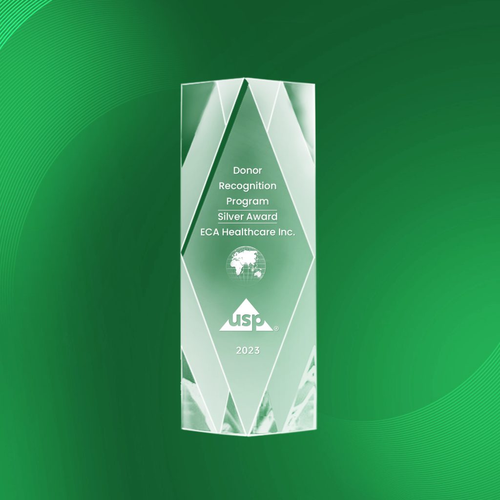 United States Pharmacopeia (USP) AWARDS ECA HealthCare Inc.