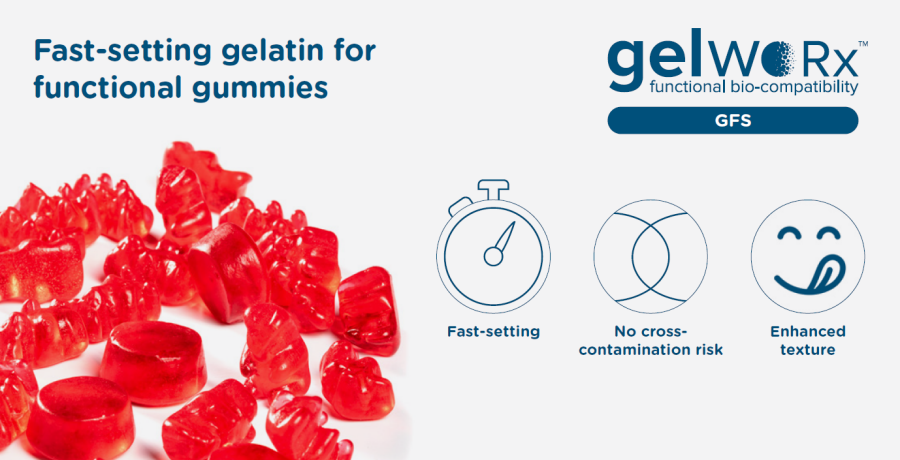gelwoRx™ GFS : Fast setting gelatin for functional gummies