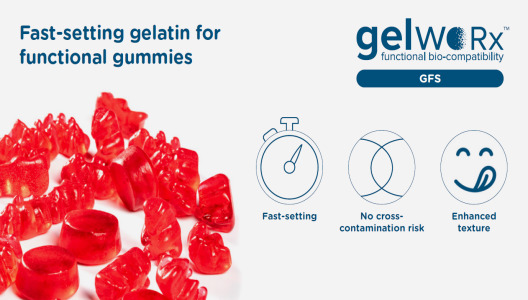 gelwoRx™ GFS : Fast setting gelatin for functional gummies