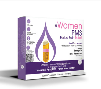 VenusRoses Labsolutions expand the Women’s Health product line with new product:  WOMEN PMS Period Pain Relief capsules