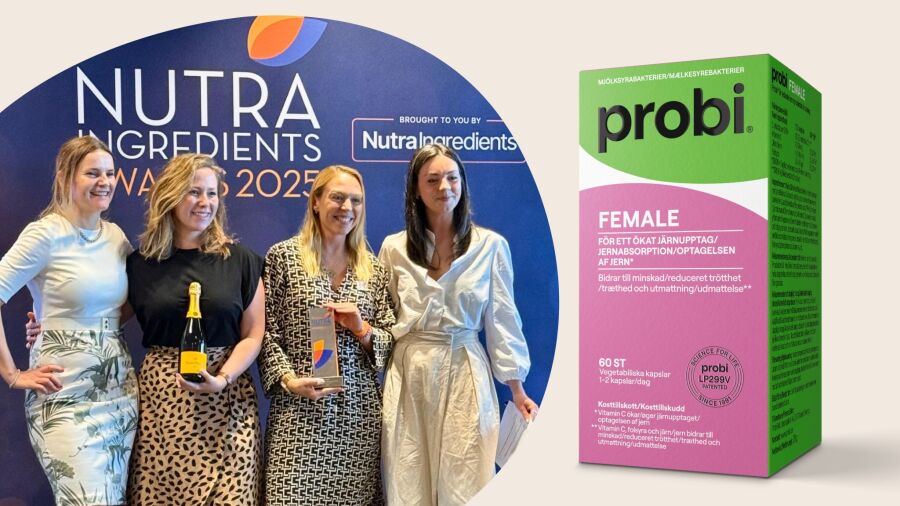 Probi Female wins NutraIngredients Award 2025 for innovation in women's health