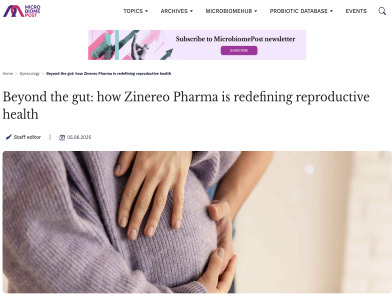 Beyond the gut: how Zinereo Pharma is redefining reproductive health
