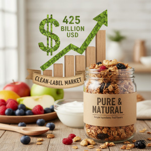 Data Insight: Clean-Label Adoption Drives US$425 Billion Market, Prioritizing Simplicity and Natural Flavors