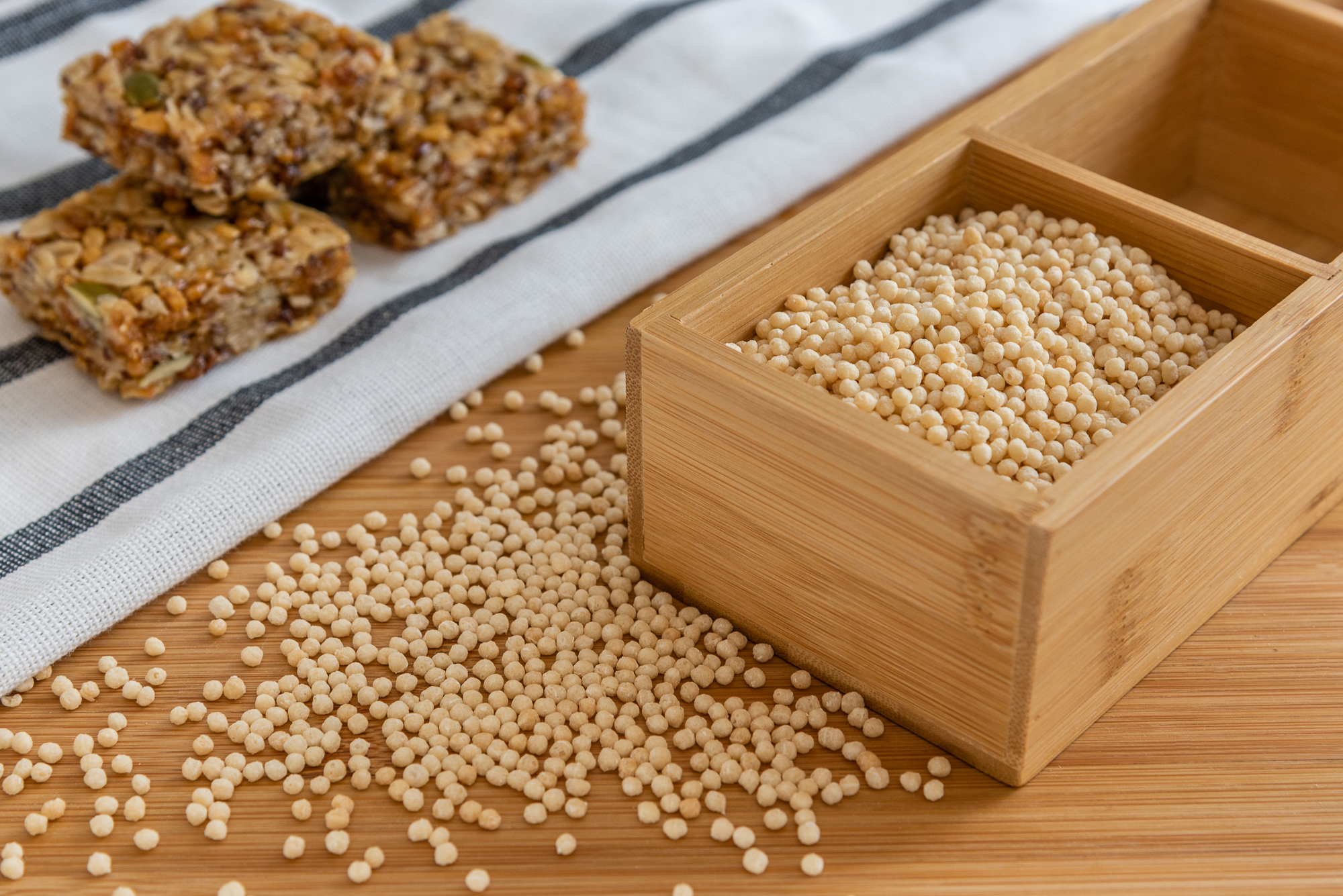 Extruded Grain and Protein Crisps