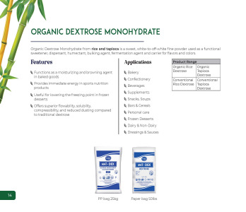 ORGANIC DEXTROSE MONOHYDRAT