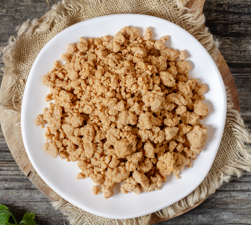 White fish-flavoured mince