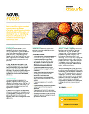Novel Foods Brochure