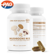 Oem Organic Immune Booster Memory Nootropic Brain Supplement Cordyceps Militaris Extract Reishi Mushroom Capsules