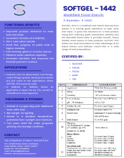 SOFTGEL-1442 [Modified Food Starch E 1442]