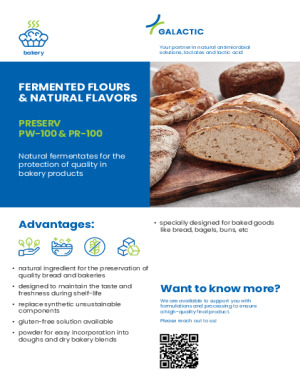 Fermented flours and natural flavors