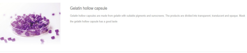 Gelatin hollow capsule