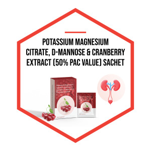 Potassium Magnesium Citrate, D-Mannose & Cranberry Extract (50% PAC Value) Sachet