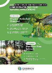 Maritime Pine extract (FLAVINOV®) and Organic Activated Charcoal (PURECOAL®)