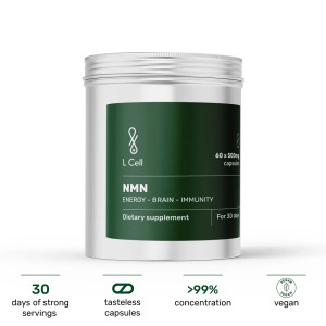 Premium NAD+ Booster (NMN) Capsules 500mg (30 days, 60 pcs.)
