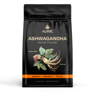 Auric Ashwagandha Herbal Powder – Natural Stress Relief & Energy Booster