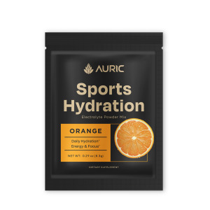 Auric Sports Hydration – Orange Electrolyte Mix for Daily Hydration & Energy