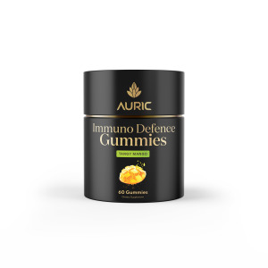 Auric Immune Defense Gummies – Tangy Mango with Blueberry Boost