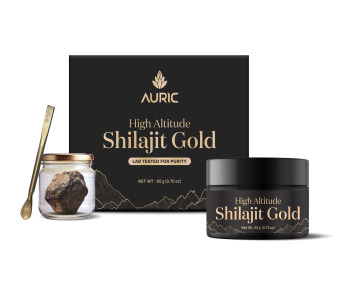 Auric Lab Certified Shilajit/Shilajeet Gold Resin| Boost Stamina, Strength & Improve Focus