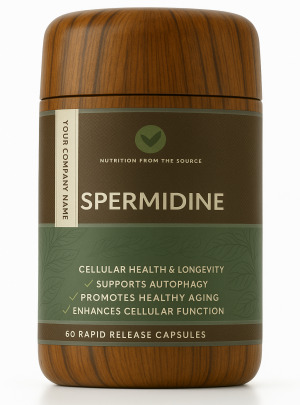 Spermidine Capsules – Natural Cellular Renewal & Longevity Support – 99% Purity, Plant-Based, Non-GMO