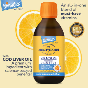 Minadex Original Multivitamin Liquid 300ml