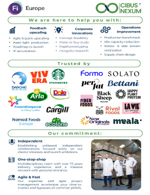 Cibus Nexum infographic for the FIE