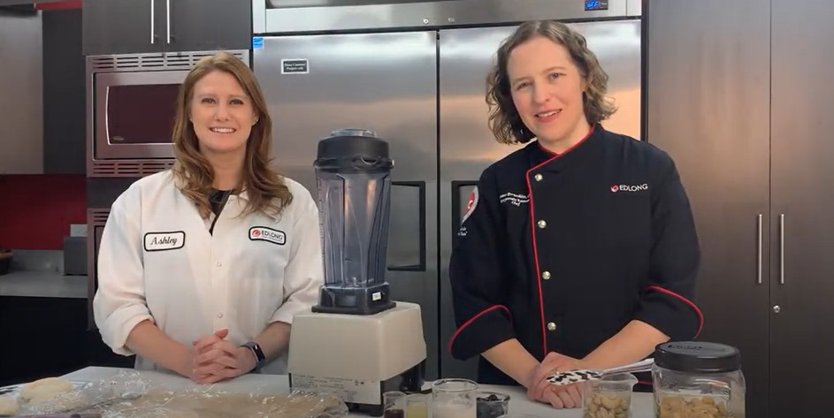 Edlong - Summer Pavlovas with Cashew & Blueberry Mousse + Cheesecake Meringue Recipe