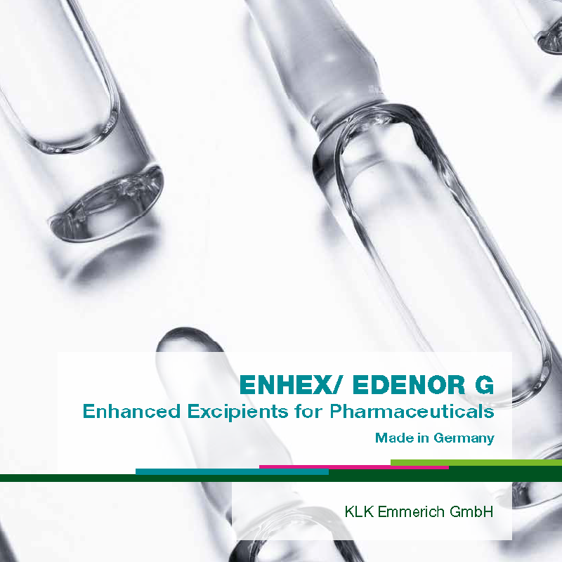 ENHEX/ EDENOR G Enhanced Excipients for Pharmaceuticals