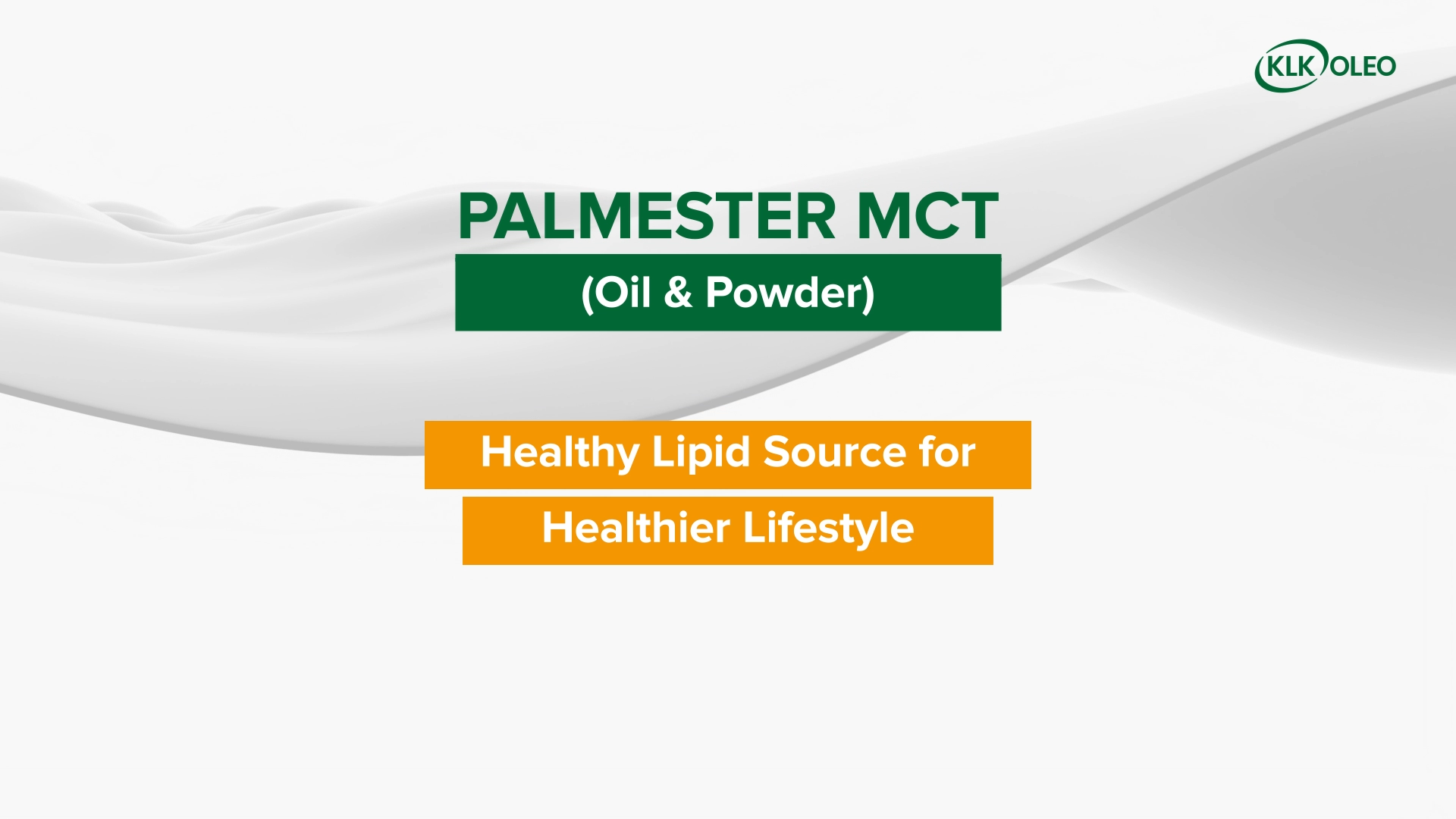 PALMESTER MCT, Healthy Lipid Source for Healthier Lifestyle
