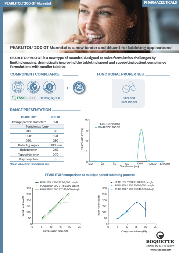 PEARLITOL® 200 GT Mannitol