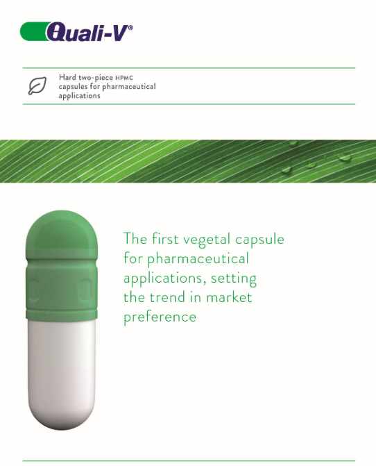 Quali-V® Hard two-pece HPMC capsules for pharmaceutical applications
