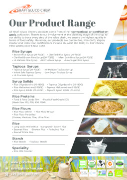 Shafi Gluco Chem - Product Portfolio