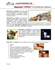 Stamulcol - Gum and stabiliser blends