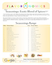 CATEGORY BROCHURES - BAKERY, CONFECTIONERY,BEVERAGES, DIARY, PHARMA, SAVOURY, SEASONINGS