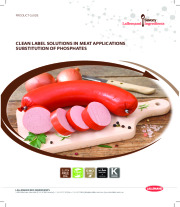 Clean Label Solutions in Meat Applications Substitution of Phorsphates