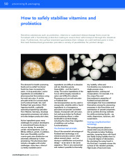 How to safely stabilize vitamins and probiotics