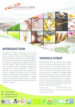 Shafi Gluco Chem - Tapioca Syrups