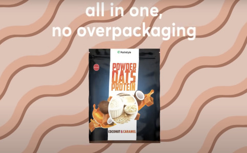 One-piece packaging for supplements