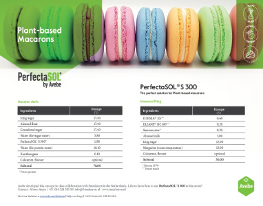 PerfectaSOL® S 300 Plant-based macaron solution