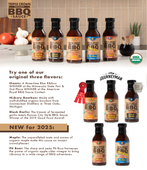 Triple Crown Organic BBQ Sauces