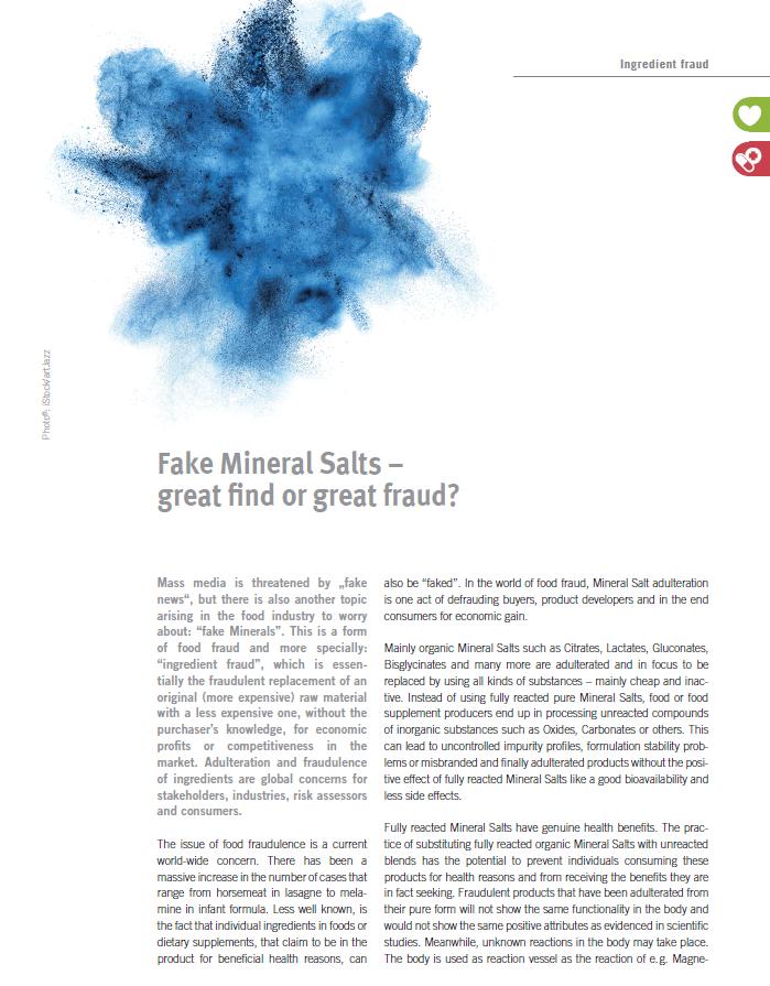 Article Fake Minerals