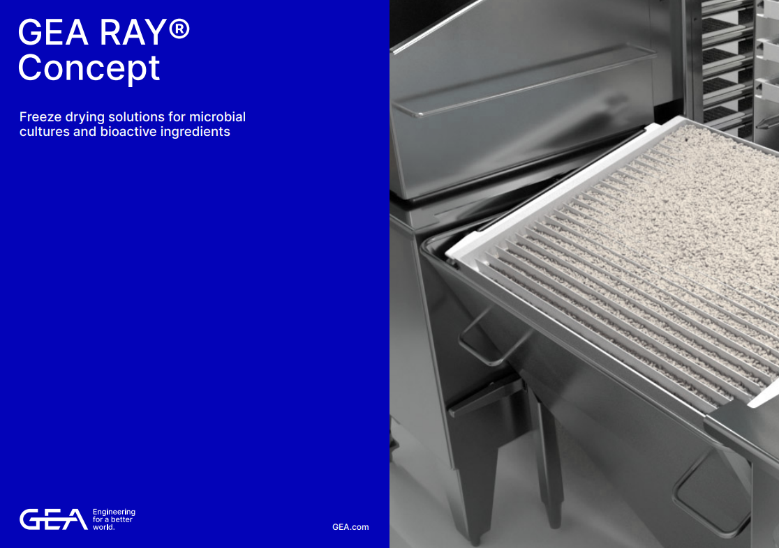 RAY® freeze dryer for microbial cultures and bioactive ingred.