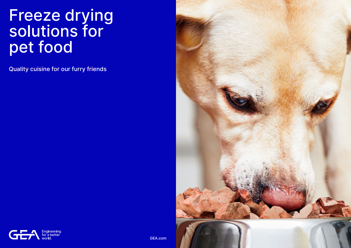 RAY® freeze drying solutions for pet food